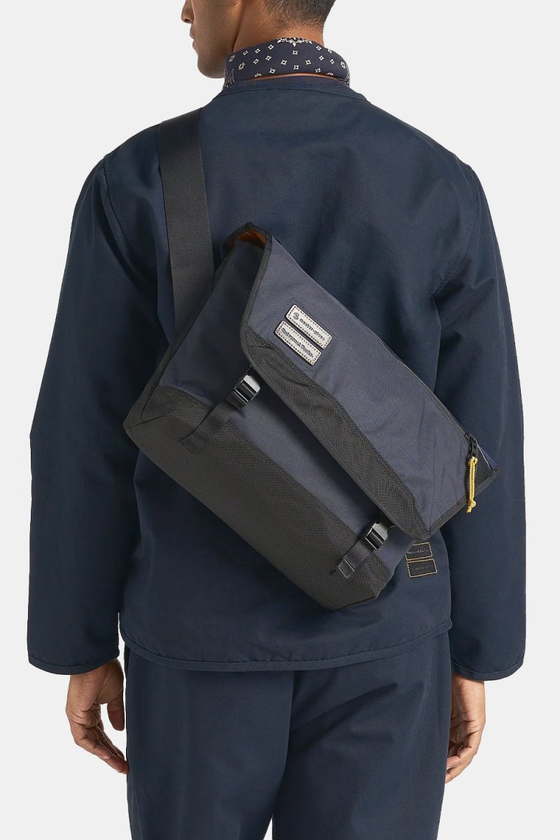 Universal Works Courier Bag (Navy Recycled Tech Canvas) | Bags