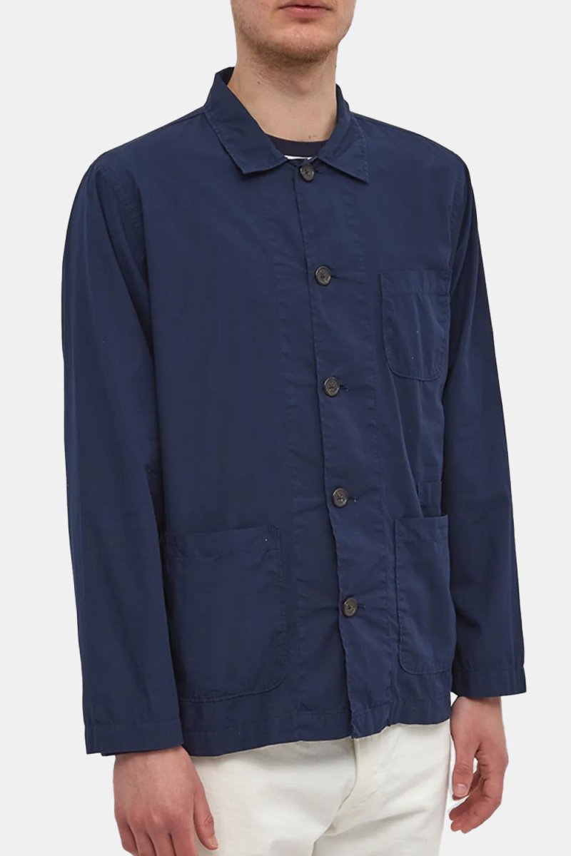 Universal Works Fine Poplin Bakers Jacket (Navy) | Jackets