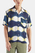 Camicia Universal Works Tie Dye Camp (Blu scuro/Giallo) | Camicie