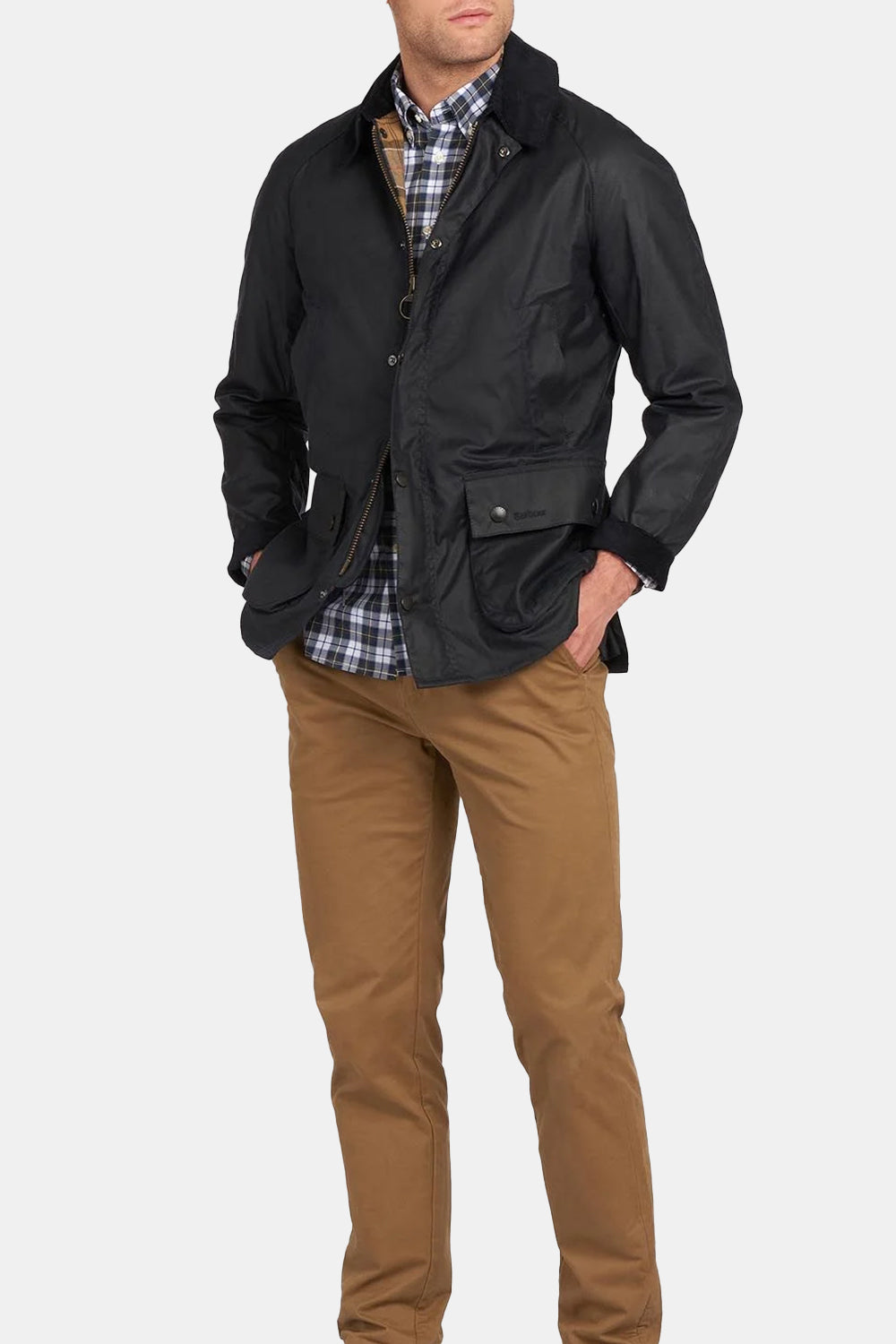 Barbour Ashby Waxed Jacket (Navy)