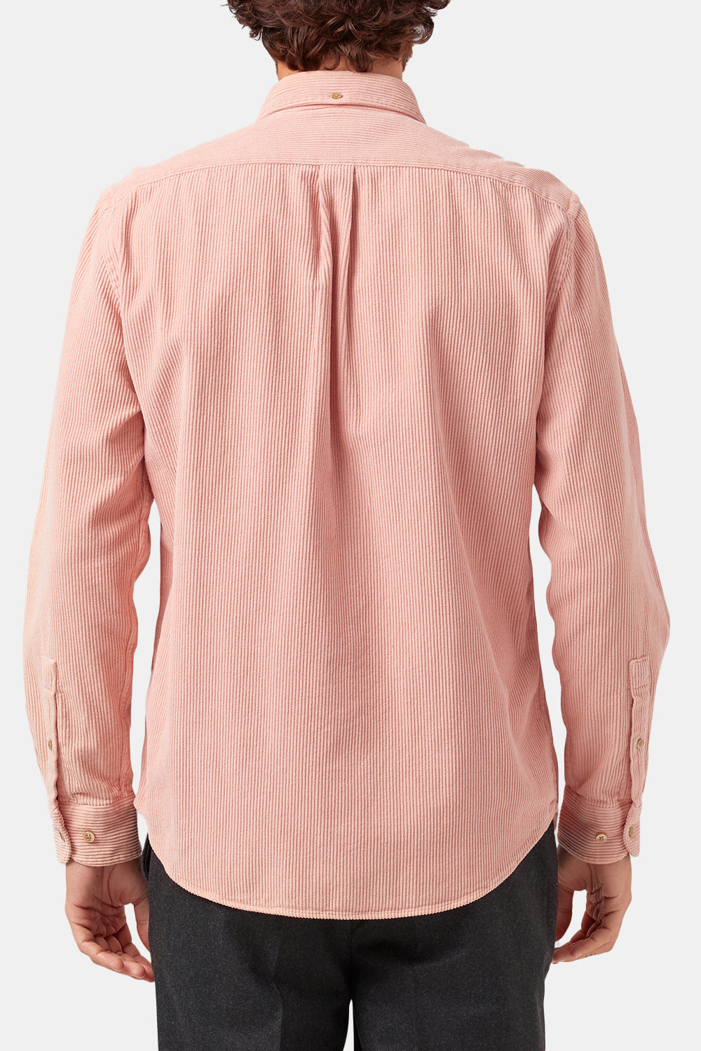 Portuguese Flannel Thick Lobo Cotton-Corduroy Shirt (Old Rose Pink) | Number Six